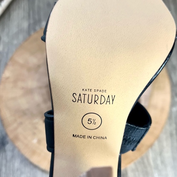 *NWOB Saturday Kate Spade | Tassel Strappy Stacked Heels Size 5.5 - Picture 10 of 16